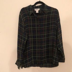 Green Silk Plaid Pendleton